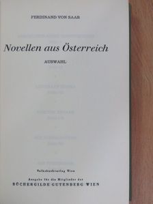 Ferdinand von Saar - Novellen aus Österreich [antikvár]