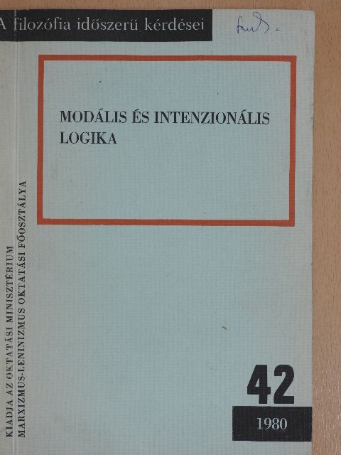 Bárd András - Modális és intenzionális logika [antikvár]