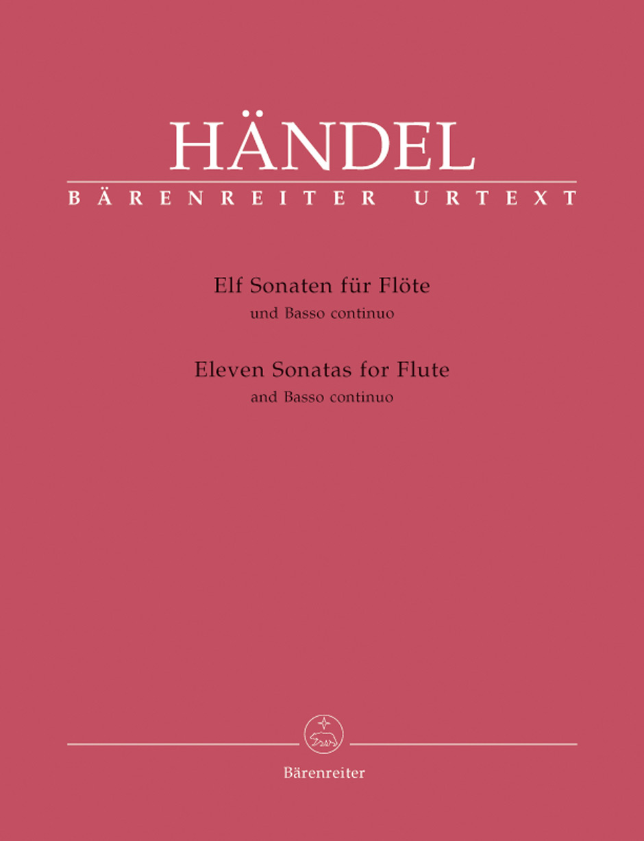 HAENDEL - ELF SONATEN FÜR FLÖTE UND BASSO CONTINUO URTEXT (SCHMITZ / SCHNEIDER / BEST)
