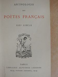 Alfred de Musset - Anthologie des Poétes Francais  [antikvár]