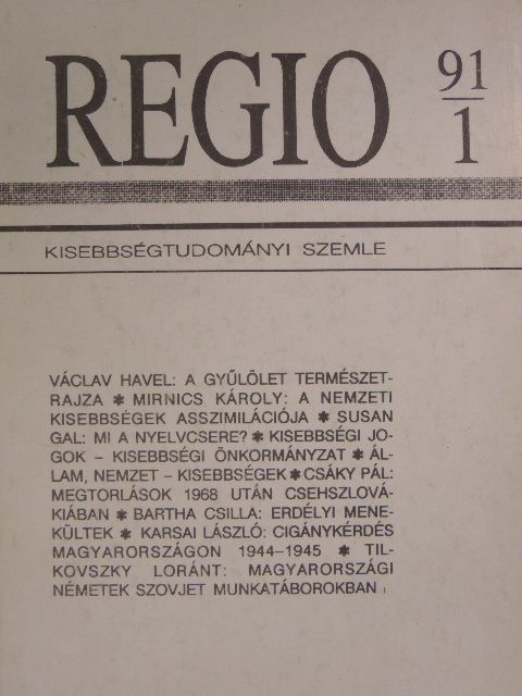 Alena Zelová - Regio 1991/1. [antikvár]