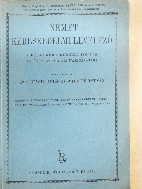 Német kereskedelmi levelező [antikvár]