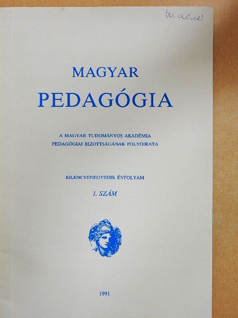 Botond Ágnes - Magyar Pedagógia 1991/1. [antikvár]