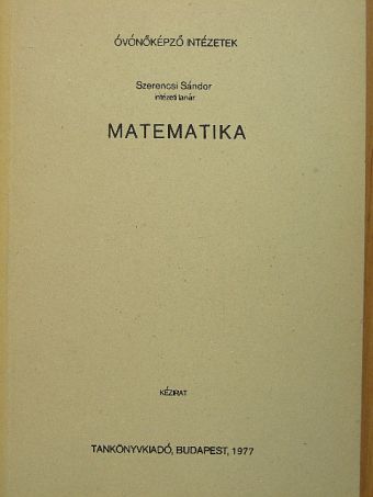 Szerencsi Sándor - Matematika [antikvár]