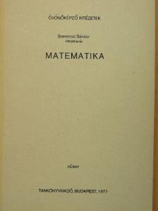 Szerencsi Sándor - Matematika [antikvár]