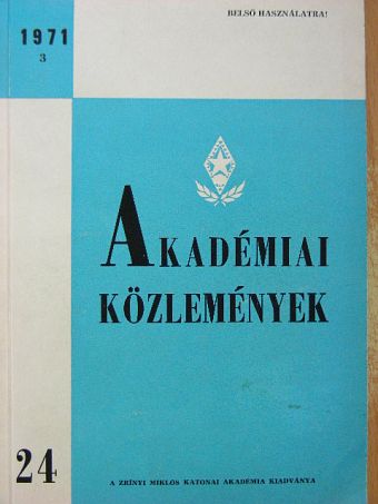 Bálint János - Akadémiai Közlemények 1971/3 [antikvár]