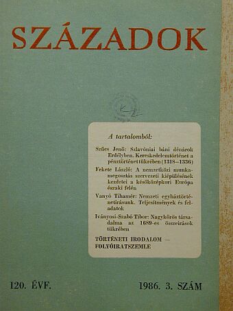 Fekete László - Századok 1986/3. [antikvár]