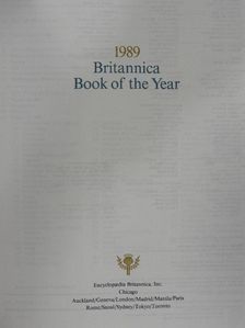 Britannica Book of the Year 1989 [antikvár]