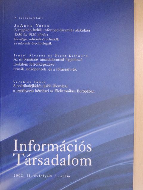 Brent Kilbourn - Információs Társadalom 2002/3. [antikvár]