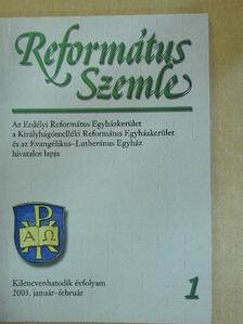 Adorjáni Zoltán - Református Szemle 2003. január-február [antikvár]