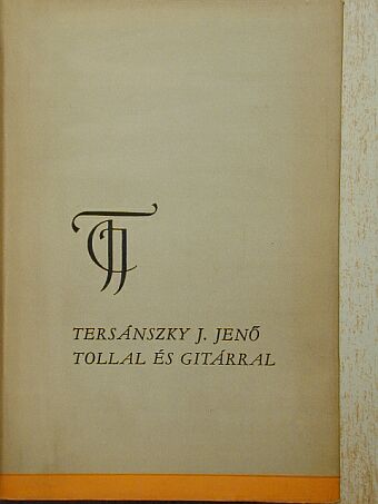 Tersánszky J. Jenő - Tollal és gitárral [antikvár]