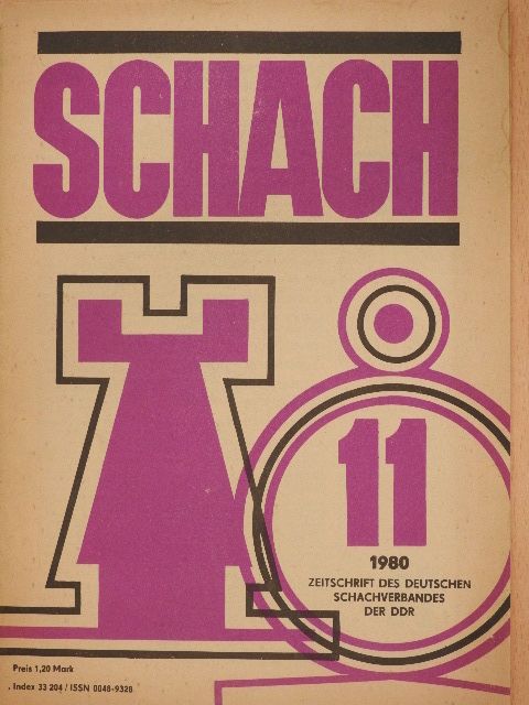 Günter Karau - Schach November 1980 [antikvár]