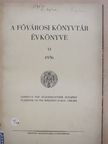 Koch Lajos - A Fővárosi Könyvtár Évkönyve 1936.  [antikvár]