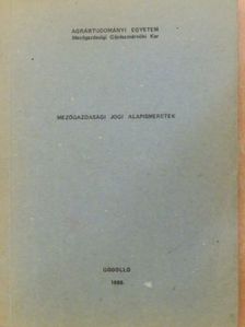 Dr. Biró Sándor - Mezőgazdasági jogi alapismeretek [antikvár]
