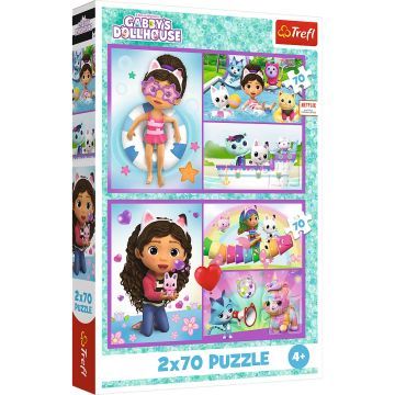 Trefl: Gabi babaháza, Játék Gabival - 2 x 70 darabos puzzle