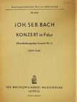 Joh. Seb. Bach - Konzert in F dur [antikvár]