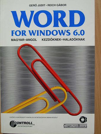 Gerő Judit - Word for Windows 6.0 [antikvár]