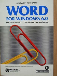 Gerő Judit - Word for Windows 6.0 [antikvár]