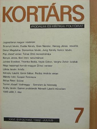 Ács Károly - Kortárs 1982. július [antikvár]