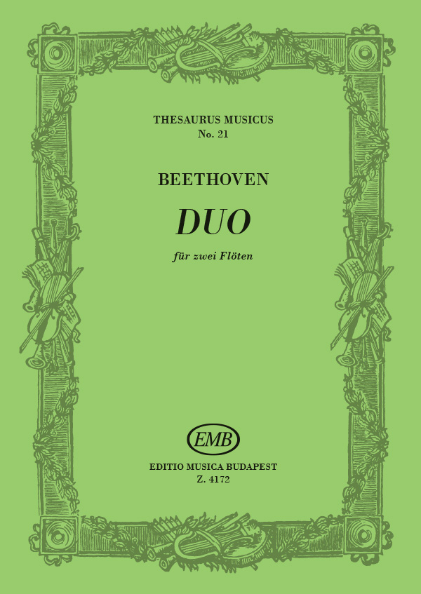 BEETHOVEN - SONATA A DUE FLAUTI WoO 26 (BRODSZKY FERENC,THESAURUS MUSICUS NO.21)