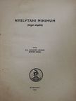 Dr. Hegedűs József - Nyelvtani minimum [antikvár]
