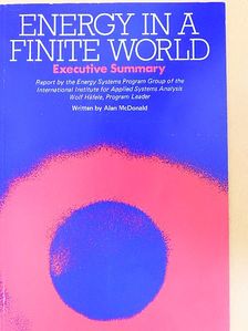 Alan McDonald - Energy in a Finite World [antikvár]