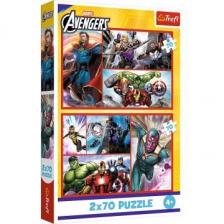 Trefl: Bosszúállók, Légy te is szuperhős - 2 x 70 darabos puzzle