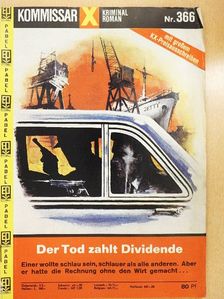 Der Tod zahlt Dividende [antikvár]