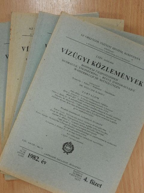 Bálint Zoltán - Vízügyi Közlemények 1982/1-4. [antikvár]