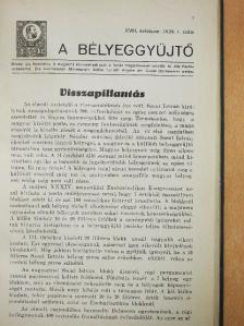 Bán Béla - A bélyeggyüjtő 1939. január-december [antikvár]