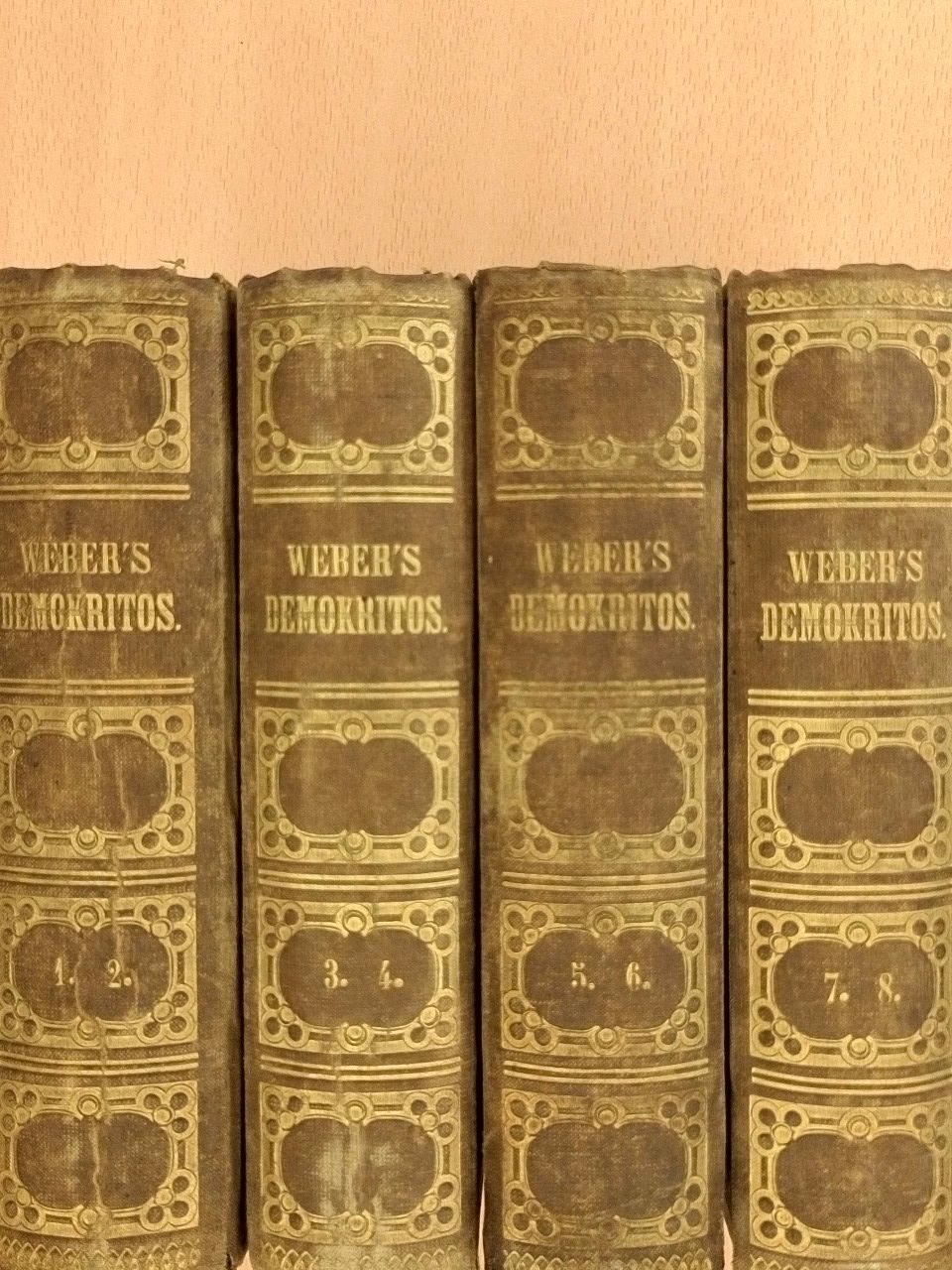 Carl Julius Weber - Demokritos oder hinterlassene Papiere eines lachenden Philosophen I-VIII. (gótbetűs)(töredék) [antikvár]