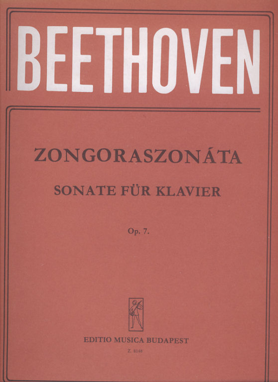 BEETHOVEN - ZONGORASZONÁTA OP.7 UJJRENDDEL ELLÁTTA:WEINER LEO