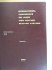 E. Ruoss - International Conference on Large High Voltage Electric Systems I. (töredék) [antikvár]
