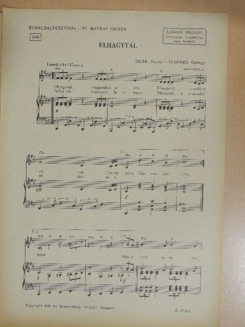 Deák Tamás - Elhagytál [antikvár]