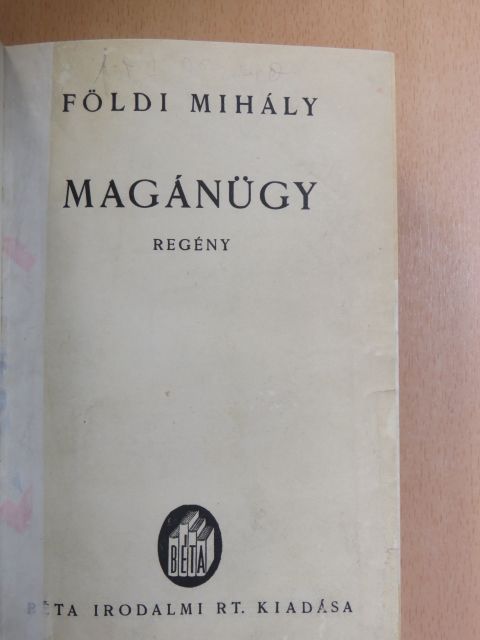 Földi Mihály - Magánügy [antikvár]