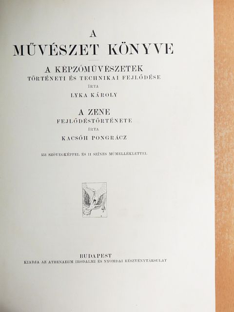 Kacsóh Pongrác - A művészet könyve [antikvár]