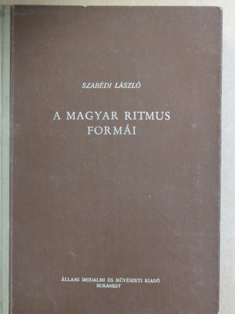 Szabédi László - A magyar ritmus formái [antikvár]
