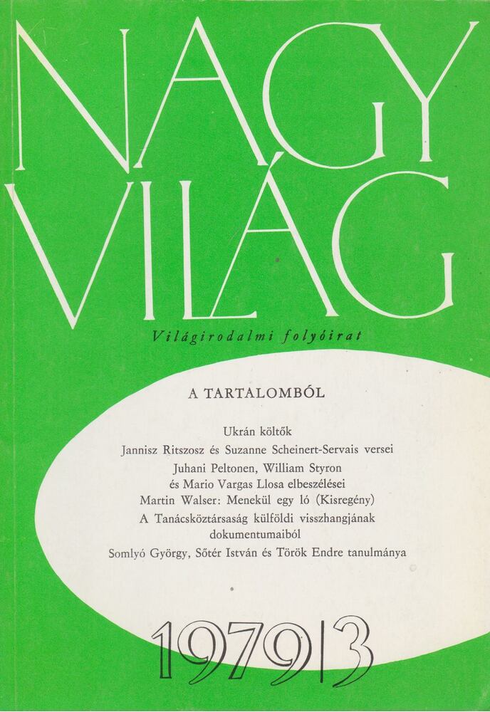 KÉRY LÁSZLÓ - Nagyvilág 1979/3 [antikvár]