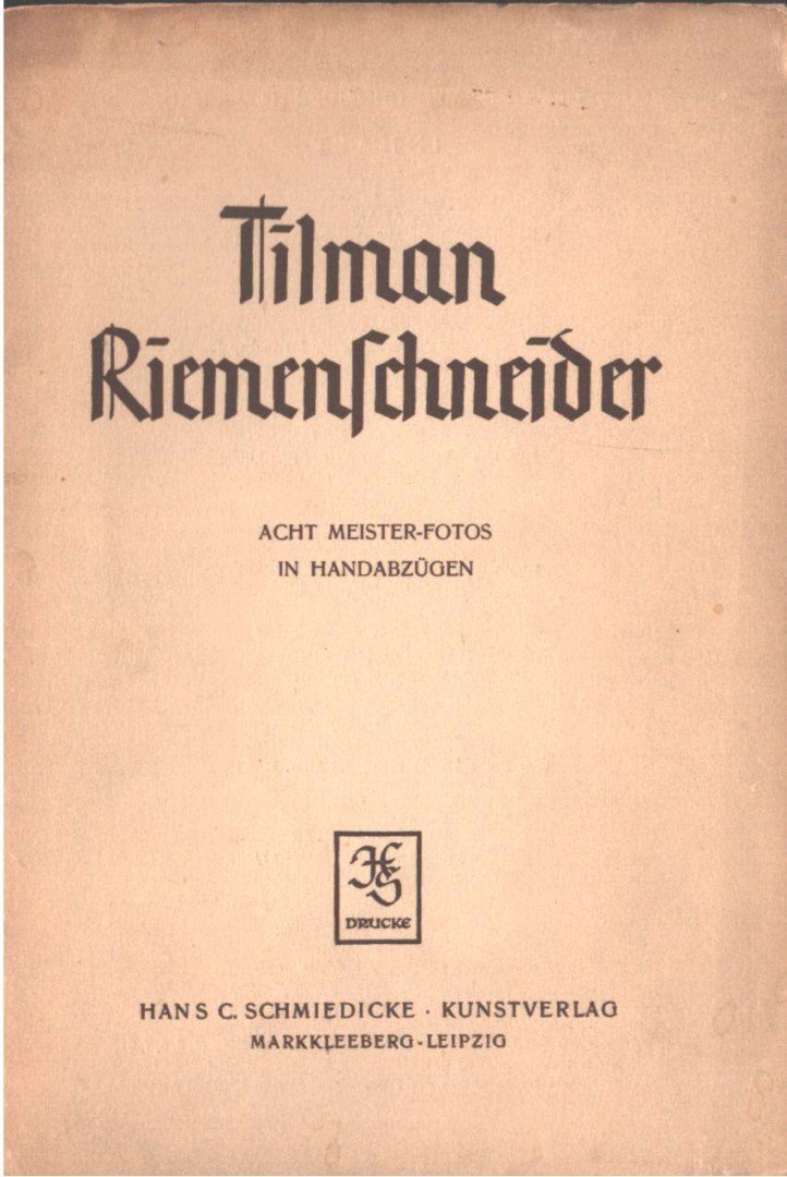 Tilman Riemenschneider [antikvár]