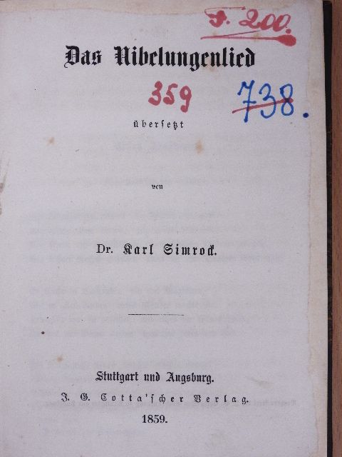 Das Nibelungenlied (gótbetűs) [antikvár]
