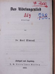 Das Nibelungenlied (gótbetűs) [antikvár]