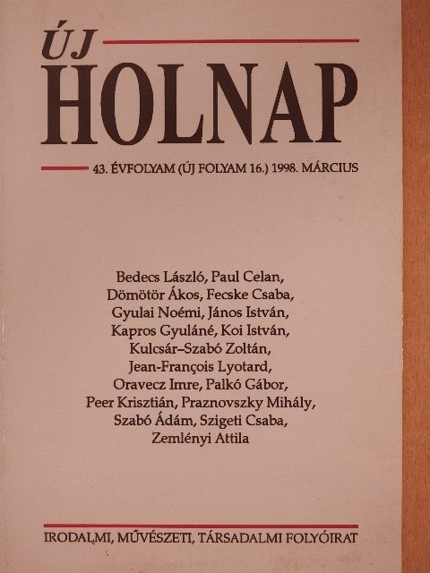 Bedecs László - Új Holnap 1998. március [antikvár]