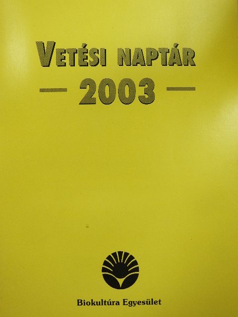 Vetési naptár 2003 [antikvár]