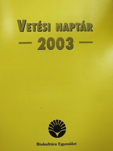 Vetési naptár 2003 [antikvár]