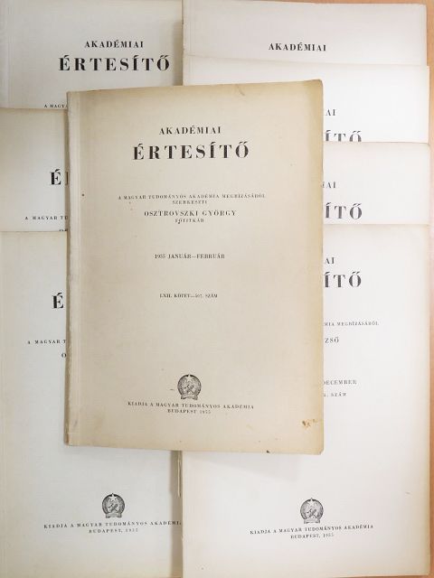 Akadémiai értesítő 1955. január-december [antikvár]