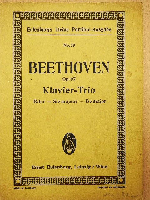 Beethoven - Trio B dur [antikvár]