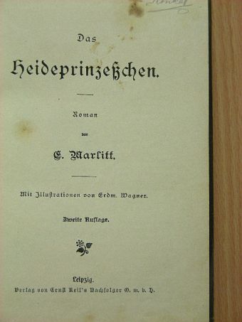 E. Marlitt - Das Heideprinzesschen (Gótbetűs) [antikvár]