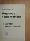 Vass Zsuzsanna - Meghívás homoktortára [antikvár]