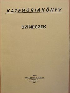 Kategóriakönyv - Színészek [antikvár]