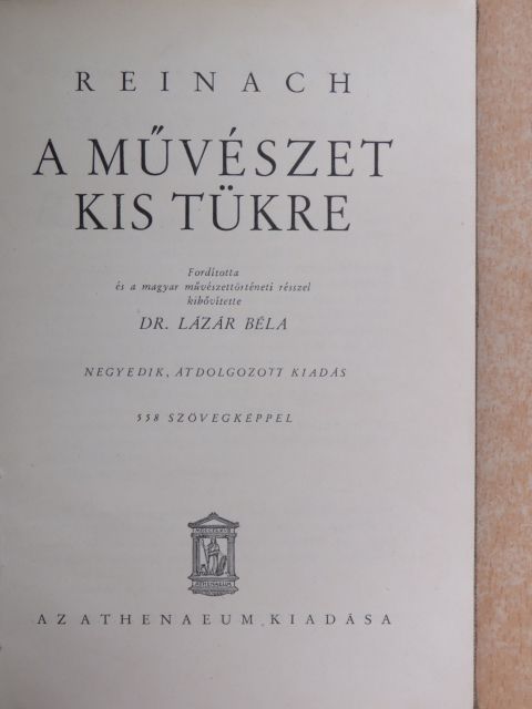 Reinach - A művészet kis tükre [antikvár]